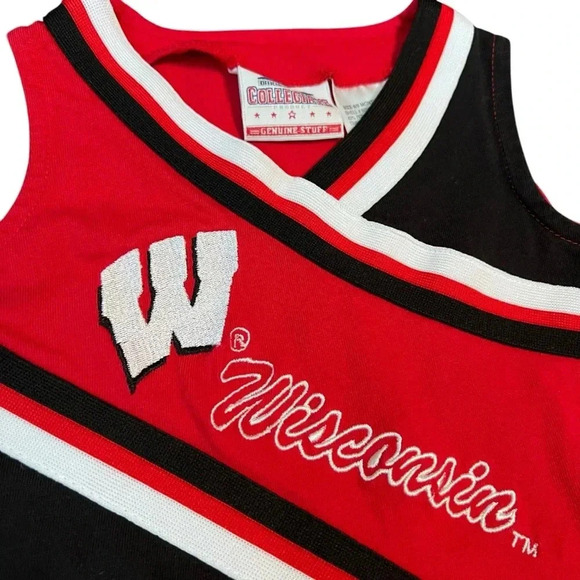 Wisconsin Badgers Baby Girl Cheerleader Outfit Dress Starter 6-9M - Picture 3 of 5